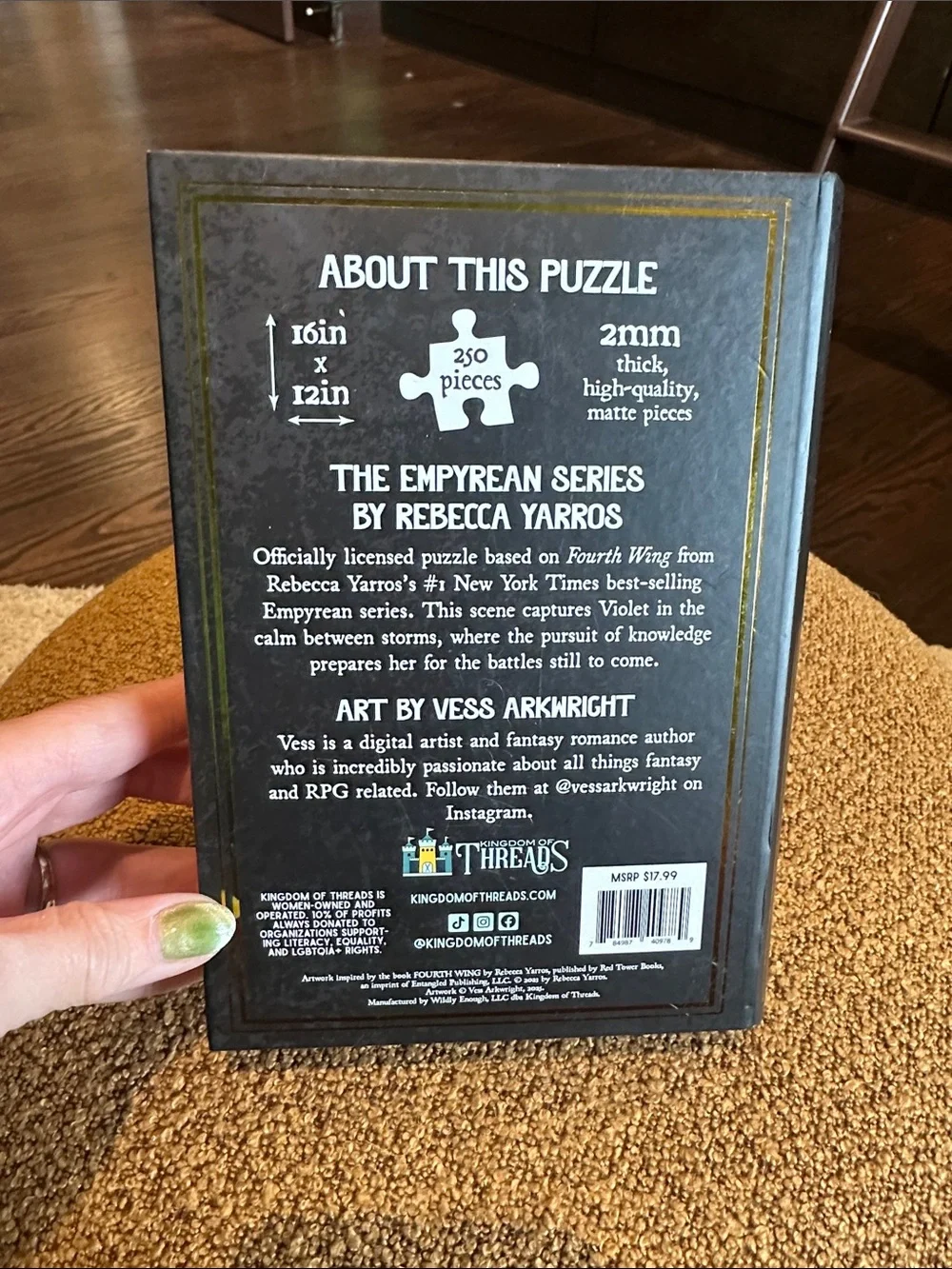 Night in the Archives Blue & Black Wall Art Puzzle 250 pieces